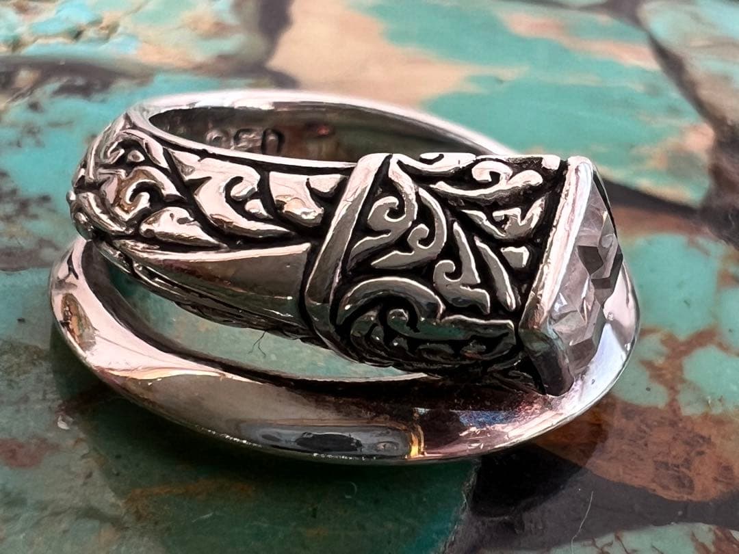 zocalo silver950×ジルコニアリング