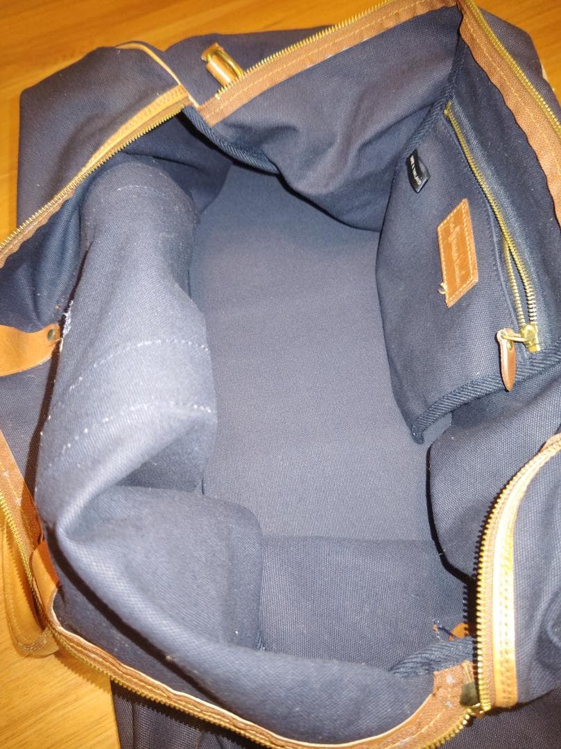 Polo Ralph Lauren ボストンバッグ ナイロン レザー刺繍クマ