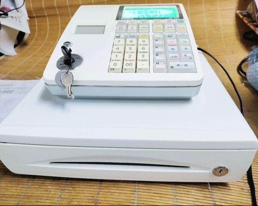 カシオレジスター　TE-400　フル設定無料　PC連携売上管理　131313