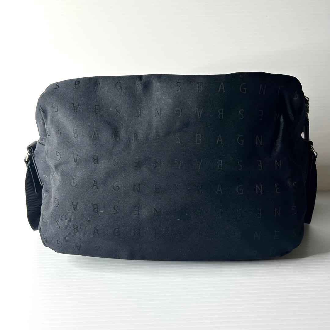 大人気 美品☆agnes b VOYAGE ショルダー マザーズバッグ 文字ロゴ