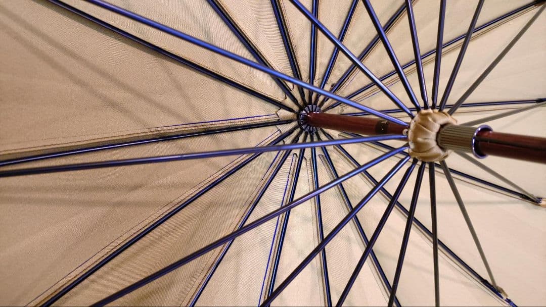 前原光榮商店　紳士　雨傘　シャドウ-ネイビー×マスタード