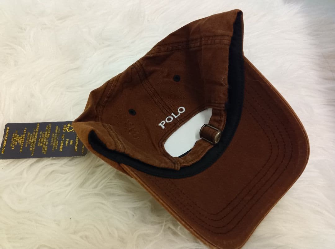 Polo Ralph Lauren ブラウン キャップ(ヴィンテージ)