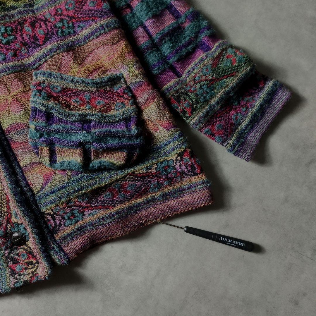 М.&KYOKO 佐藤繊維 ニットコート ロングカーディガン