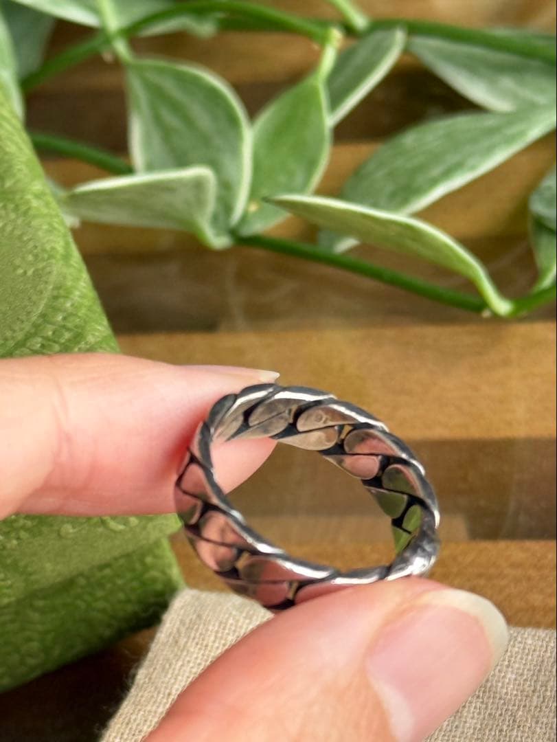 GUCCI シルバーリング　インターロッキングG 16号