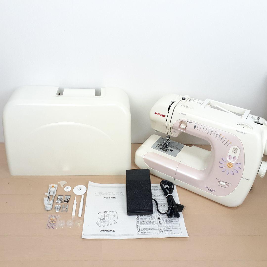 ジャノメ　電子ミシン本体　マリエッタ8080　フットコントローラー付属