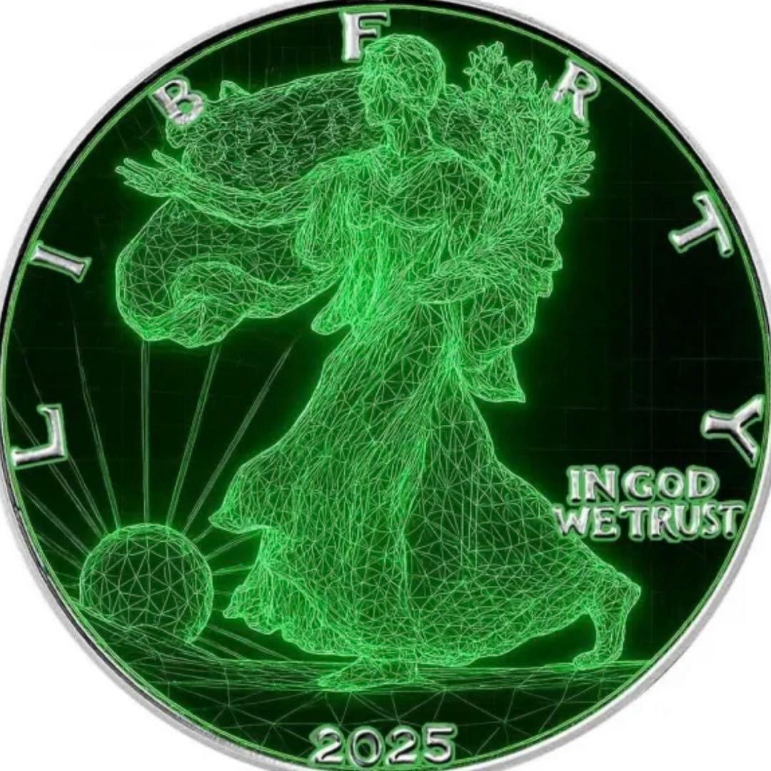 【世界限界100枚！】2025 アメリカンイーグル ワイヤーフレーム 銀貨