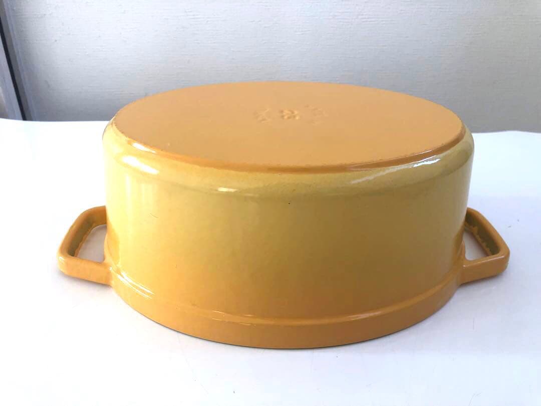 Staub ストウブ オーバル 23cm イエロー