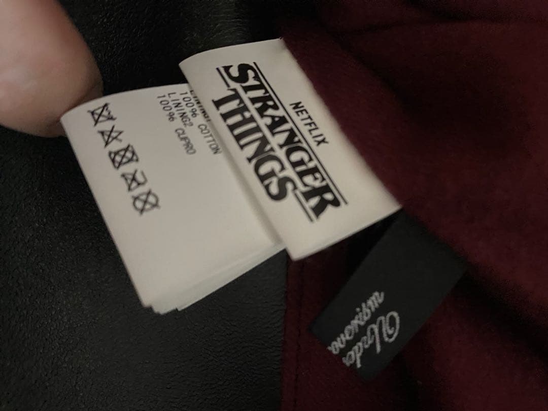 UNDERCOVER STRANGER THINGS ライダース　レザー 4 黒