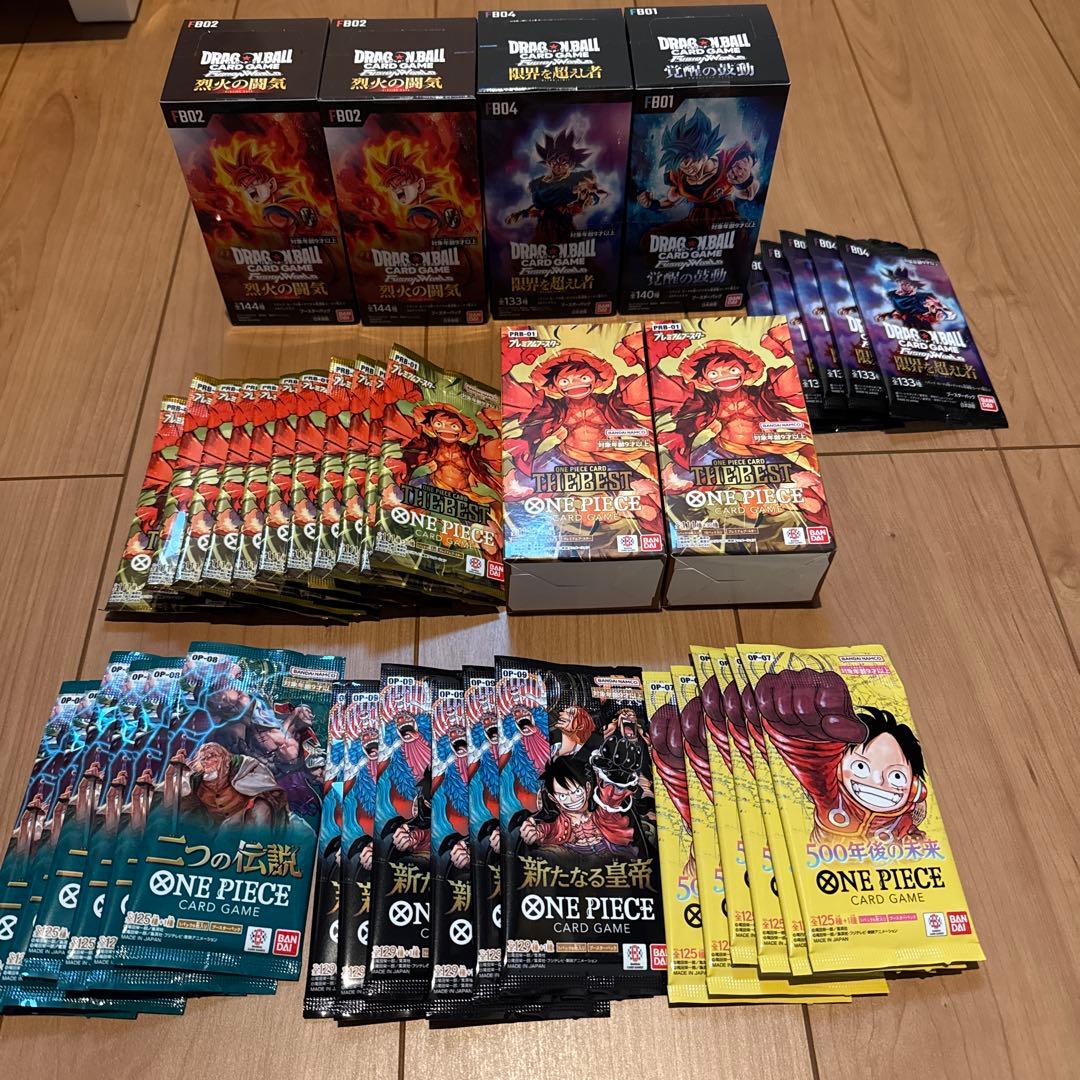 ドラゴンボール 、ワンピース トレーディングカードセット