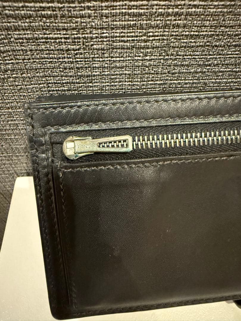 【正規品】HERMES ブラック 長財布 べアン
