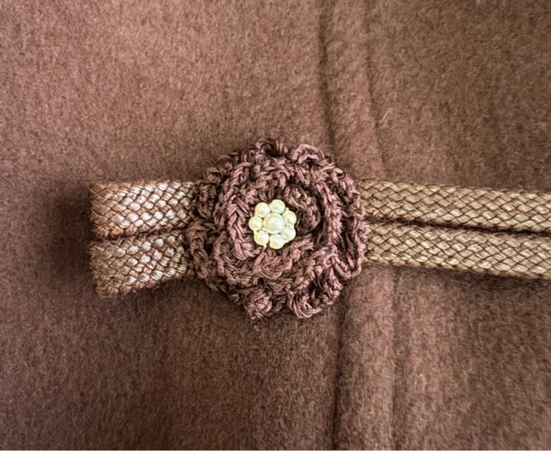 インゲボルグ ダッフルコート 4トグル Aライン　フード付き　ブラウン