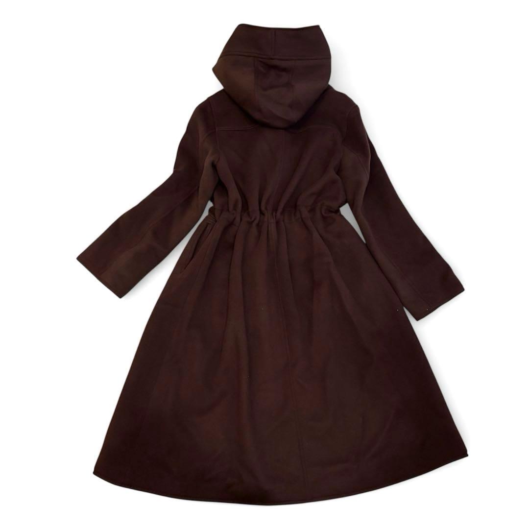 インゲボルグ ダッフルコート 4トグル Aライン　フード付き　ブラウン