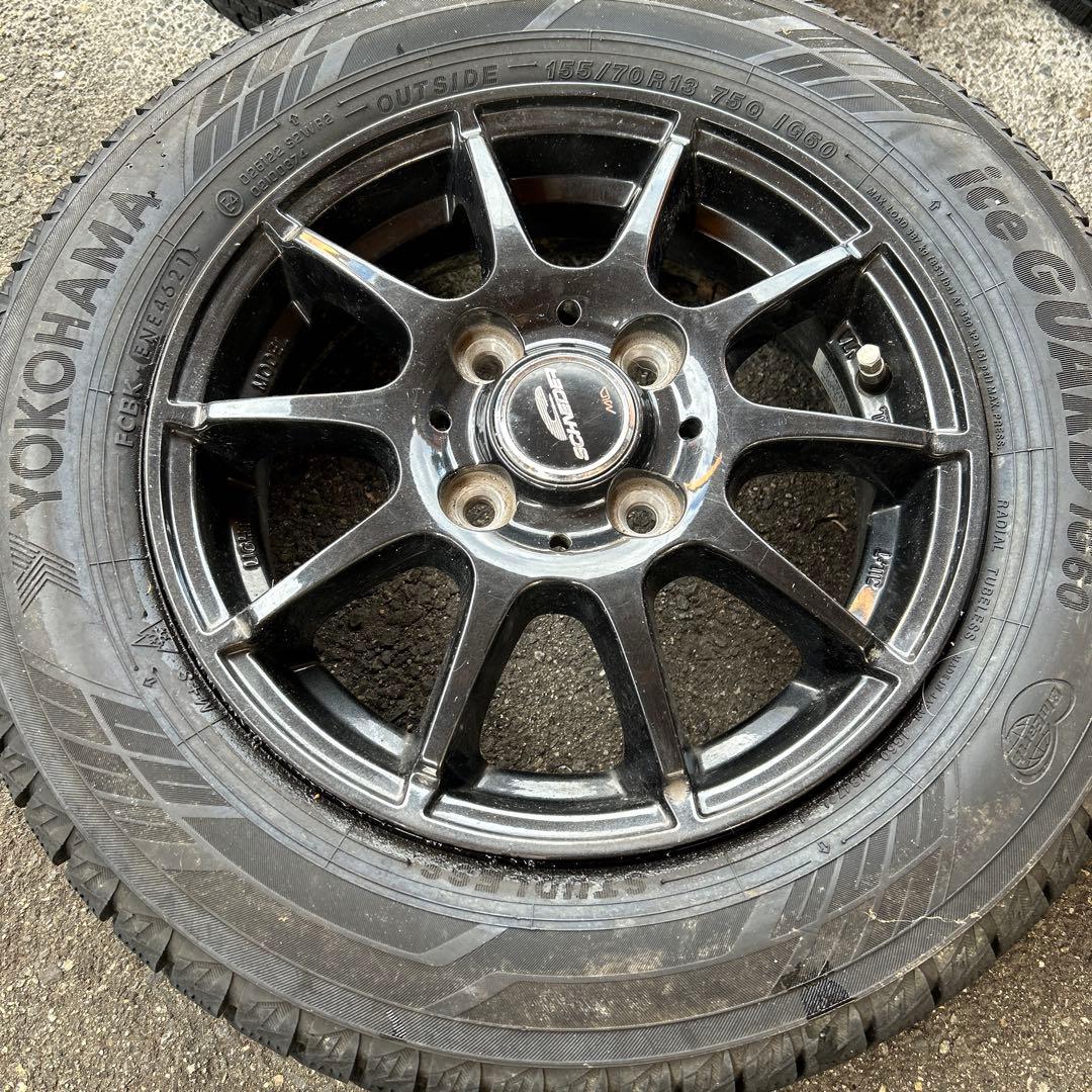⭐︎新春セール⭐︎ヨコハマ　スタッドレスiG60 4本　155/70R13 21年製