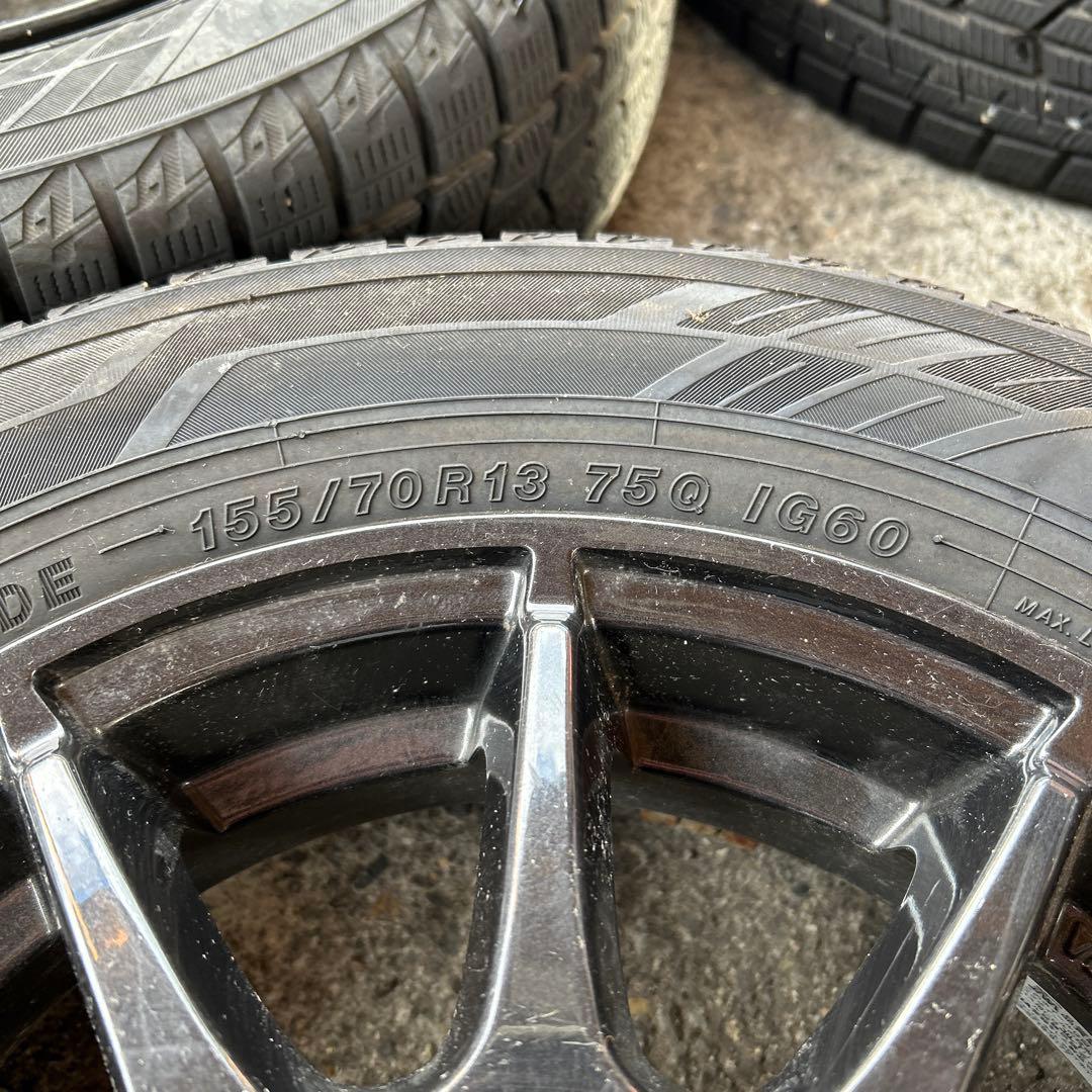 ⭐︎新春セール⭐︎ヨコハマ　スタッドレスiG60 4本　155/70R13 21年製