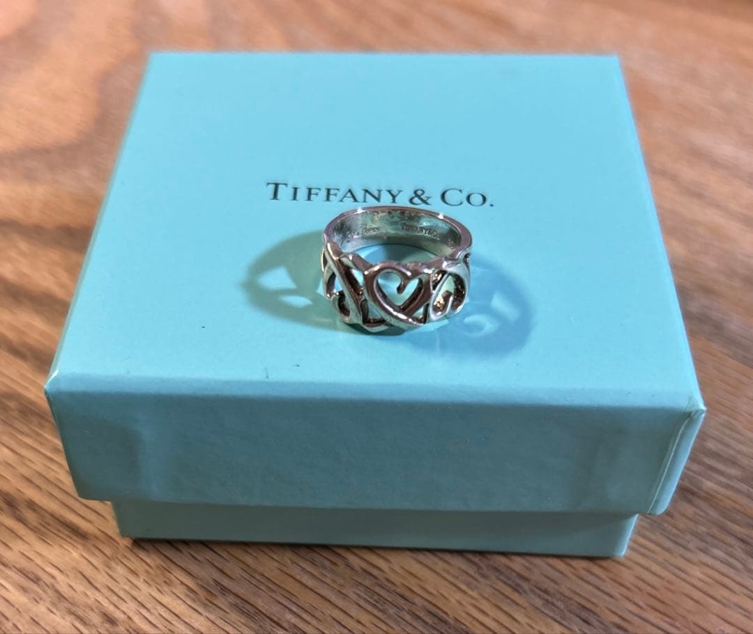 ☆ティファニー☆トリプルラビングハートリング 箱・袋付き