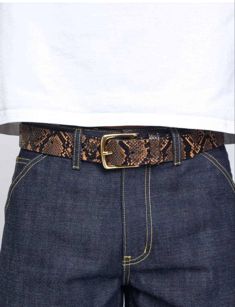 Mutimer ヘビ柄　スネーク柄ベルトS/M 定価14000円未開封