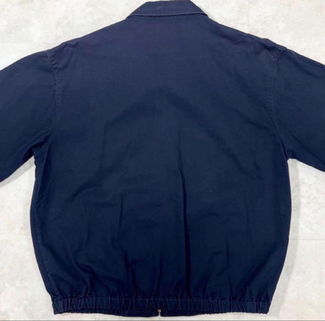 90s POLO RALPH LAUREN コットン スウィングトップLネイビー