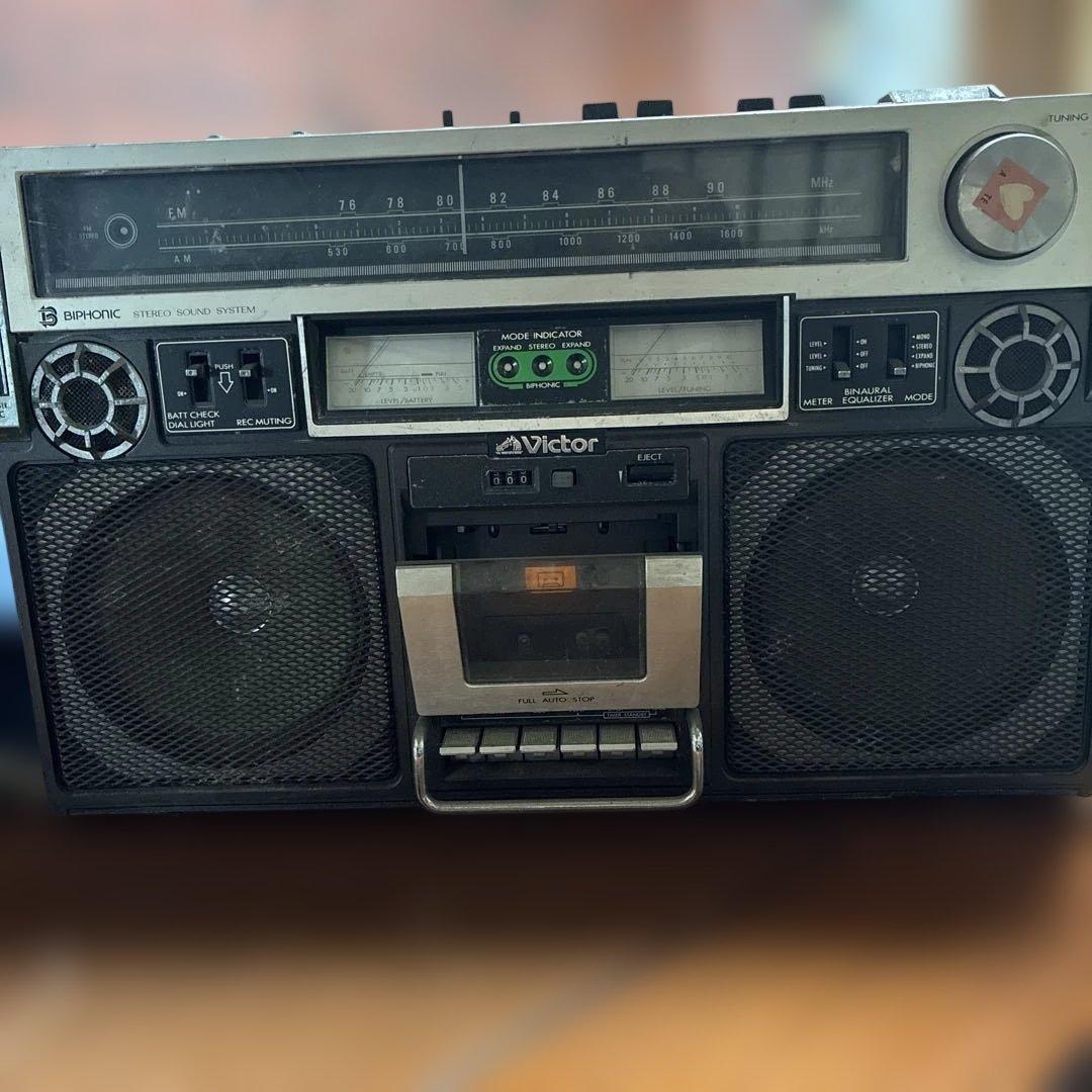 Victor ラジカセ BIPHONIC搭載 RC-838 単一8本