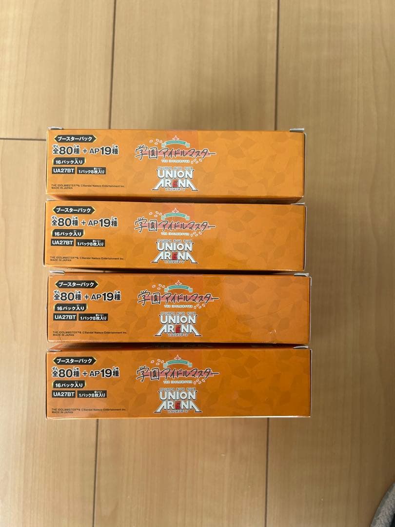 ユニオンアリーナ　学園アイドルマスター　４ＢＯＸ（テープ付）スペシャルパック付