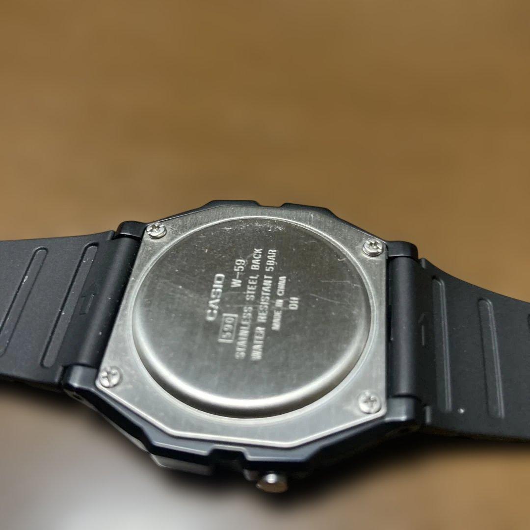 とーぽ！　CASIO デジタル腕時計 50M防水 ブラック