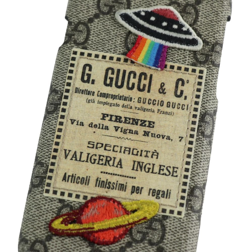 【グッチ】GG UFOナイトクーリエ iPhone7/8/SEケース BG