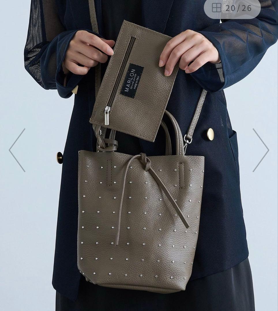 MARLON FIRENZE マーロンフィレンツェ レザーハンドバッグショルダー