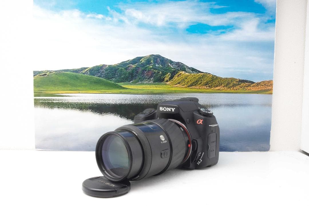 SONY α350 ライブビュー対応　簡単調整♪すぐ使える安心望遠レンズセット