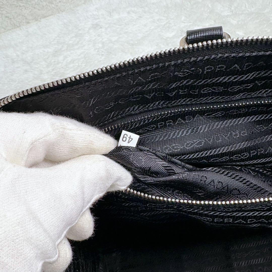 【極美品】PRADA ビジネスバッグ A4収納 ブリーフケース 正規品 三角ロゴ