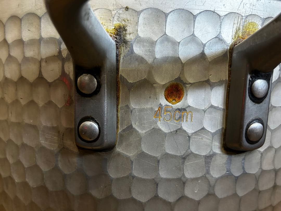 アルミ　両手深型鍋　寸胴鍋　SS 45cm 業務用　蓋付き