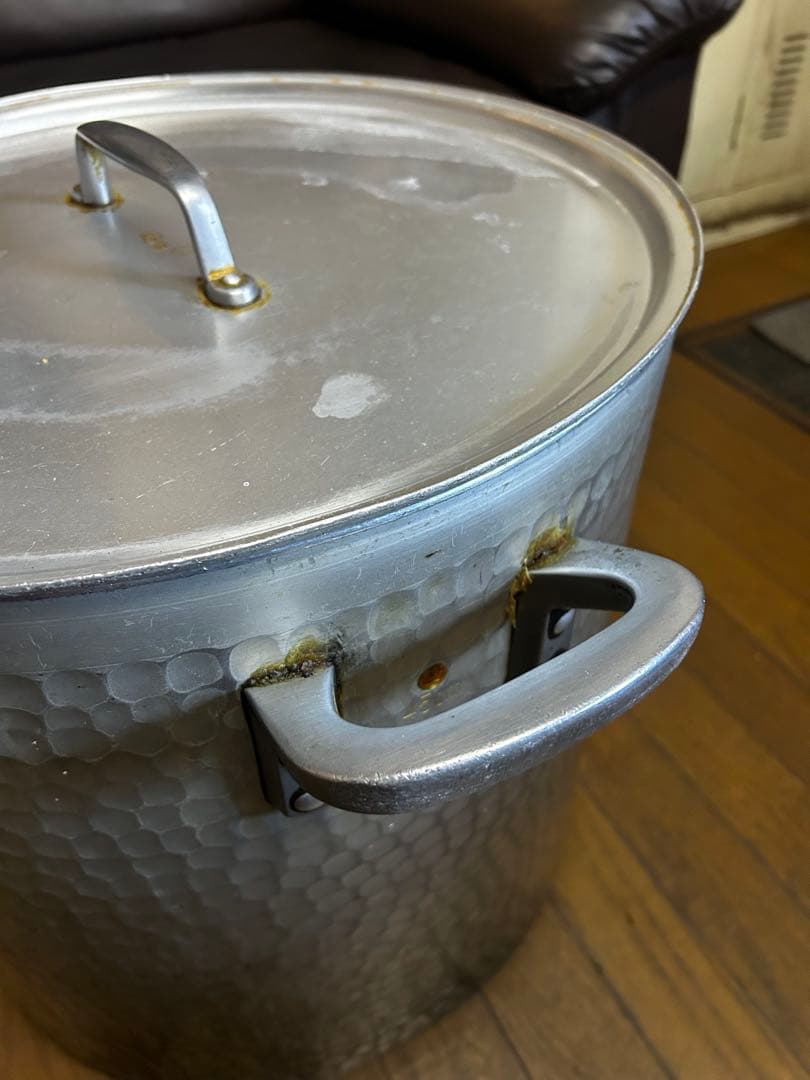 アルミ　両手深型鍋　寸胴鍋　SS 45cm 業務用　蓋付き