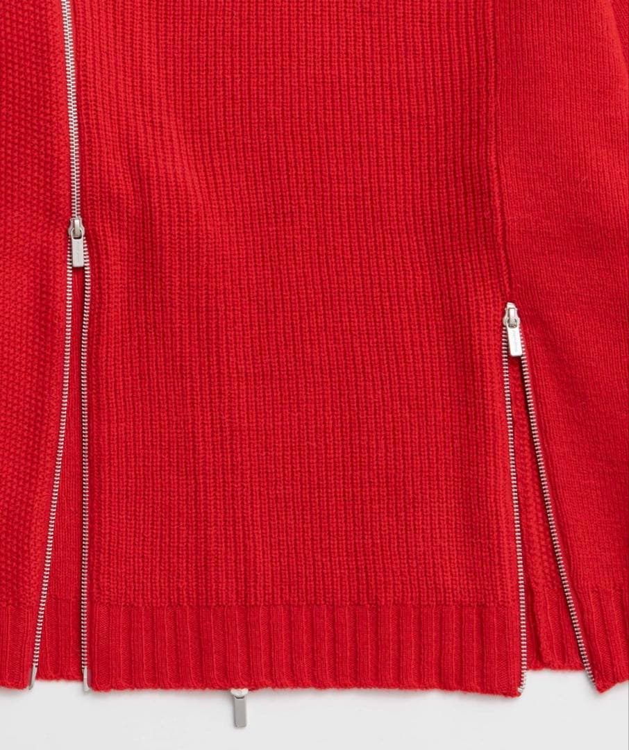 メゾンスペシャル　ロングファスナ－ニット