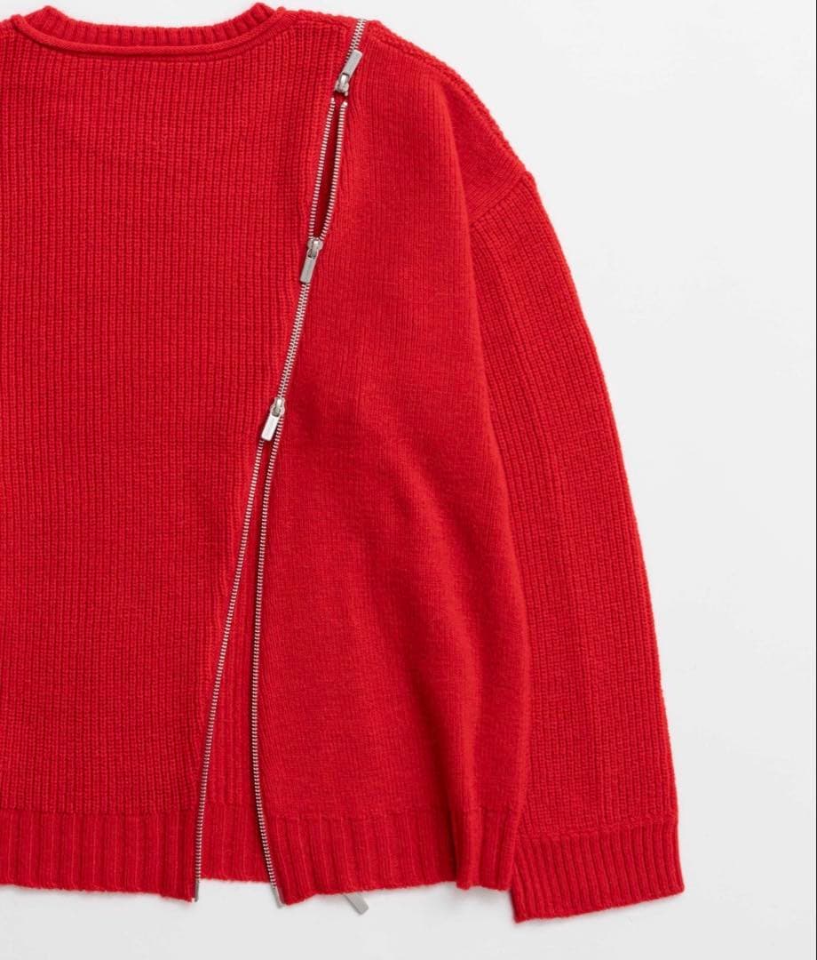 メゾンスペシャル　ロングファスナ－ニット