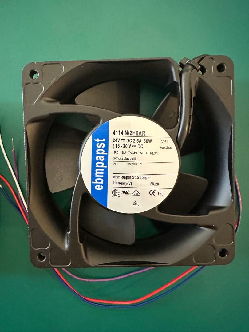 ebm-papst 4114 N/2H24AR DCファン 2個セット