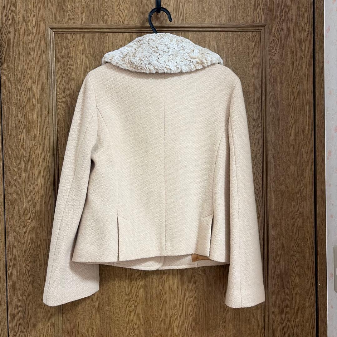 ジェーンマープル JaneMarple ファー付き ショートコート ベージュ