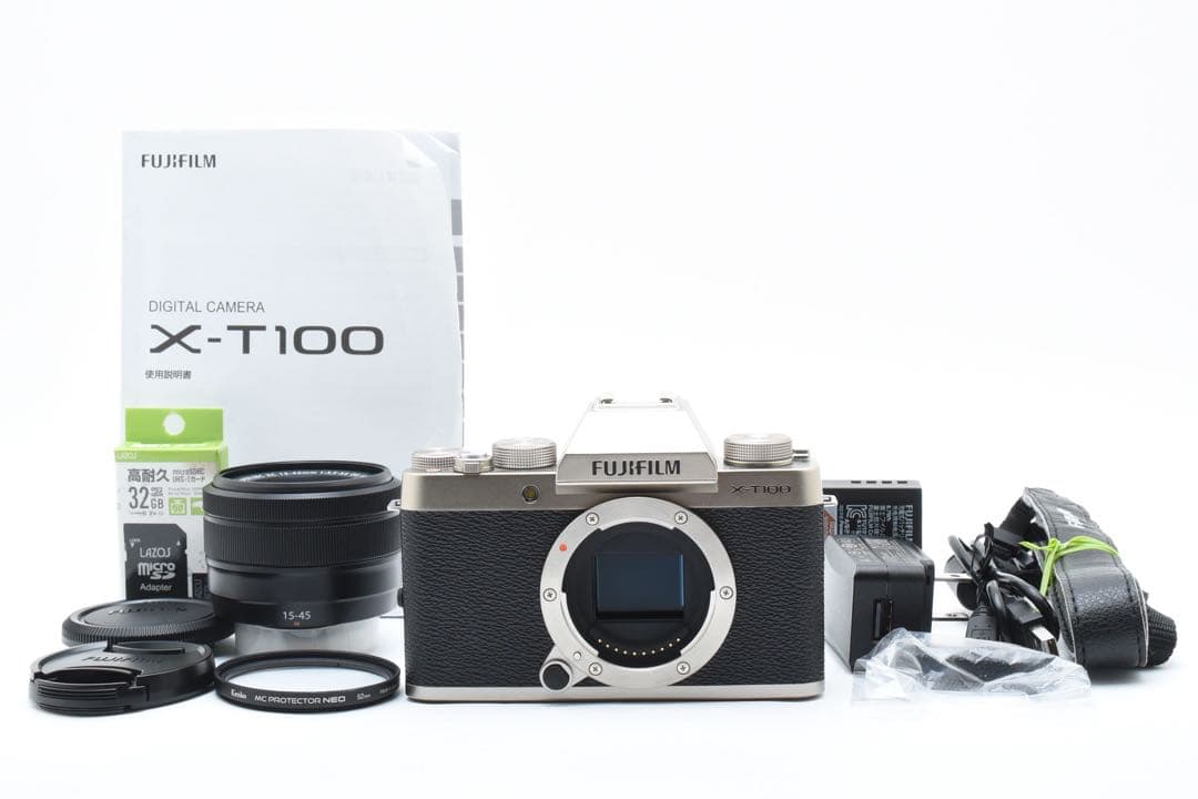 【新品級】FUJIFILM X-T100 ミラーレス一眼　Wi-Fi搭載