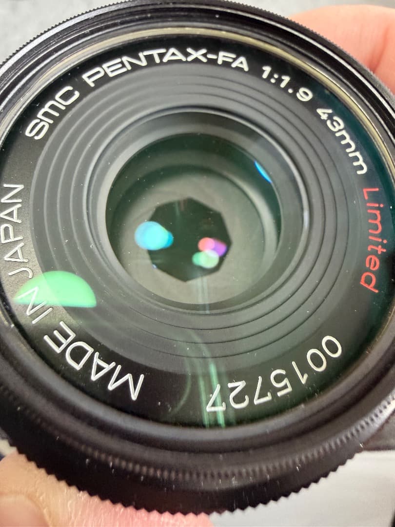 【ジャンク】PENTAX FA 43mm F1.9 Limitedレンズ