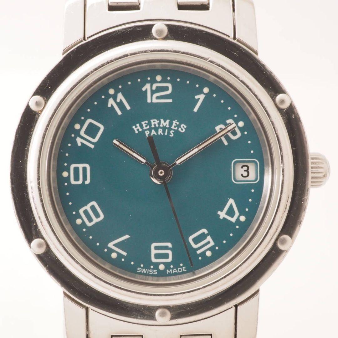 エルメス クリッパー CL4.210 クォーツ ネイビー レディース