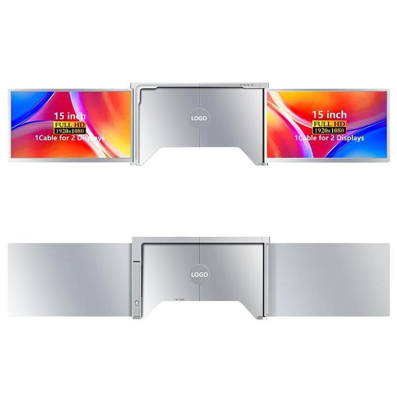 【新品】FOPO 15インチトリプルポータブルモニター／FHD 1080P