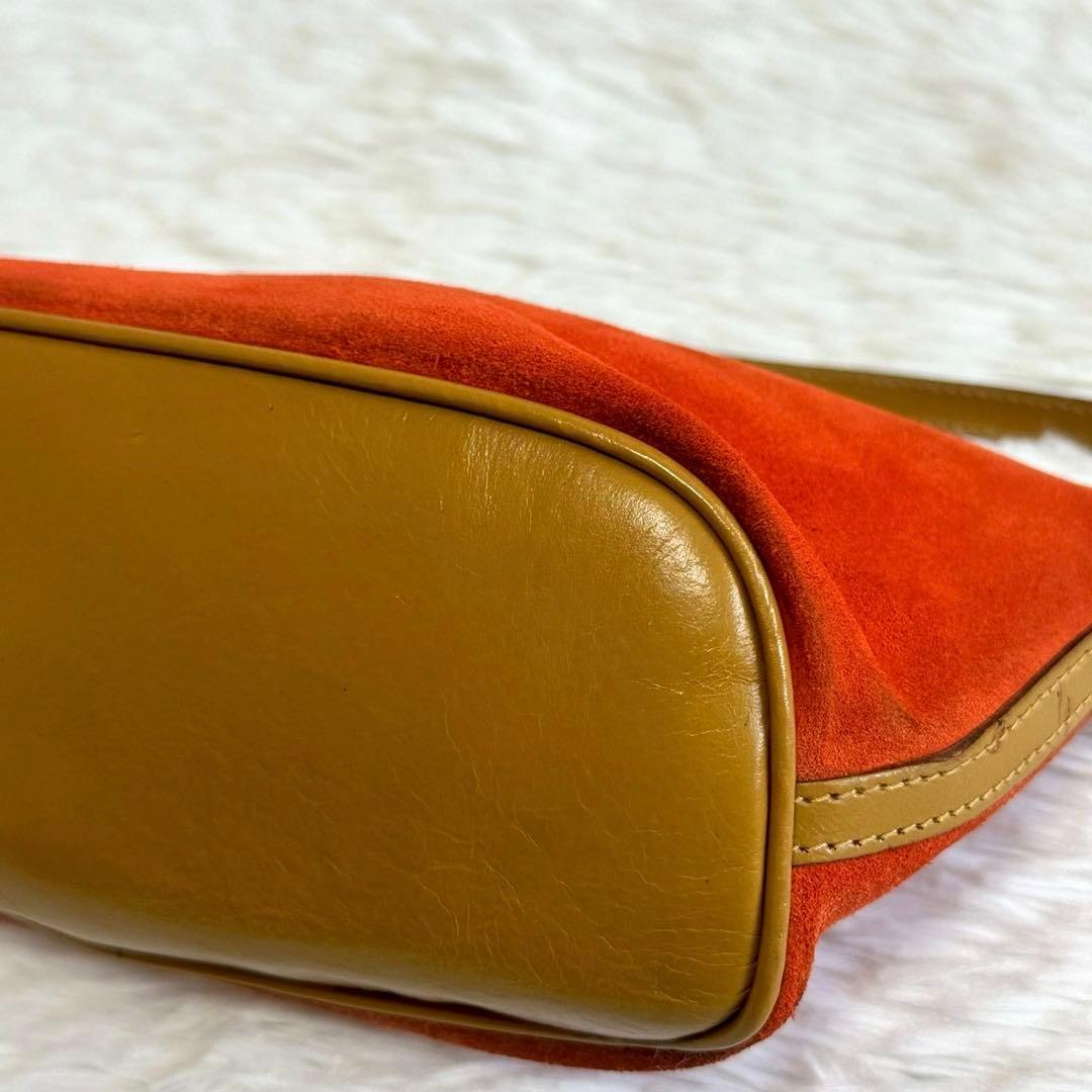 グッチ GGキャンバス アクセサリーポーチ ハンドバッグ ポーチ オレンジ