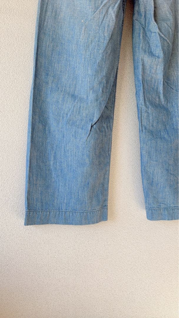 希少　45rpm コットンサイドシームレスドロストデニムパンツ　ギマダンガリー