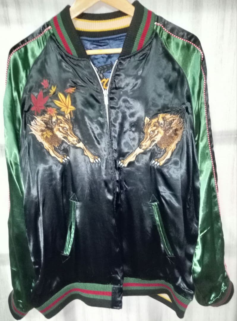 クローズ & WORST 坊屋春道 狼&鴉リバーシブルスカジャン