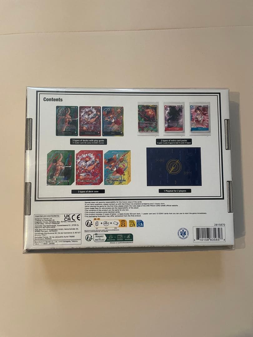 ONE PIECEカードLearn Together Deck Set 3セット