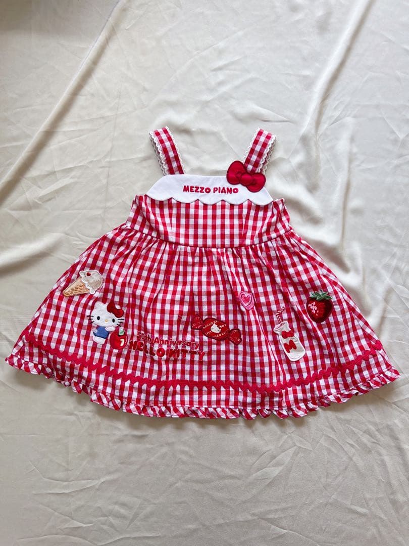 「未使用」MEZZO PIANO ハローキティ 50th ワンピース