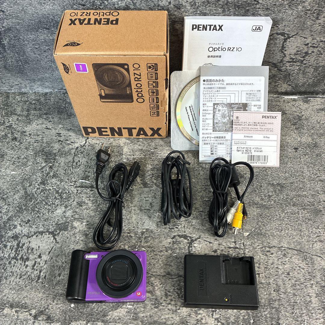 PENTAX Optio RZ10 パープル 本体　ややべたつき
