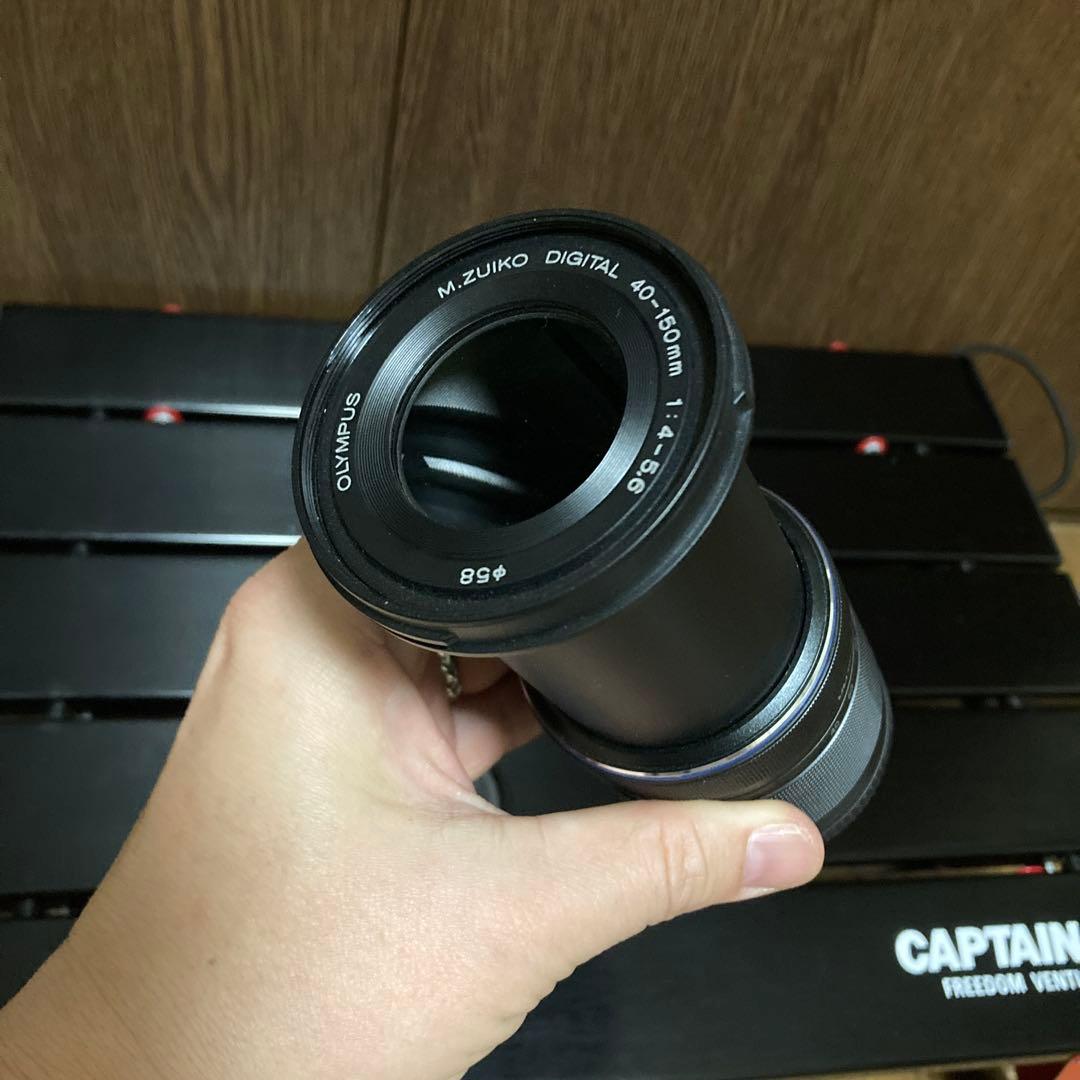 美品　オリンパス望遠レンズ M.ZUIKO ED MSC40−150mm R 黒