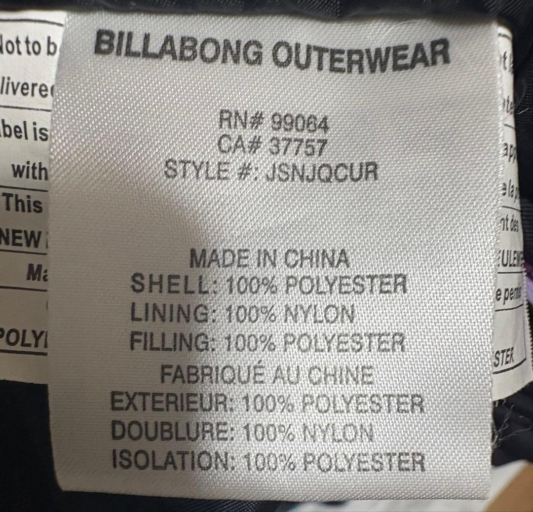 BILABONGビラボン　スノボウェア　スキーウェア　防水性・通気性　M