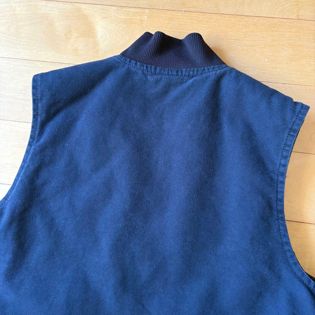 【美品】Carhartt カーハート ダックベスト メキシコ製M ダークネイビー