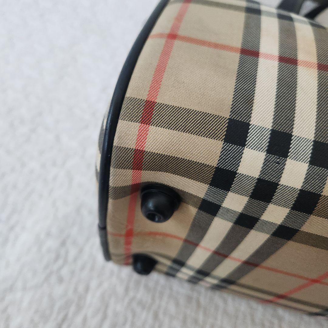 バーバリー　ミニボストン　ハンドバッグ　ノバチェック　ビンテージ