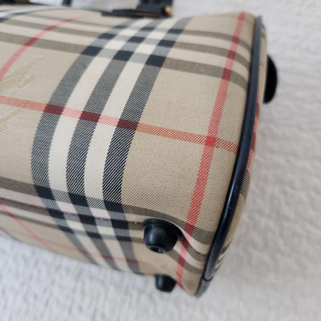 バーバリー　ミニボストン　ハンドバッグ　ノバチェック　ビンテージ