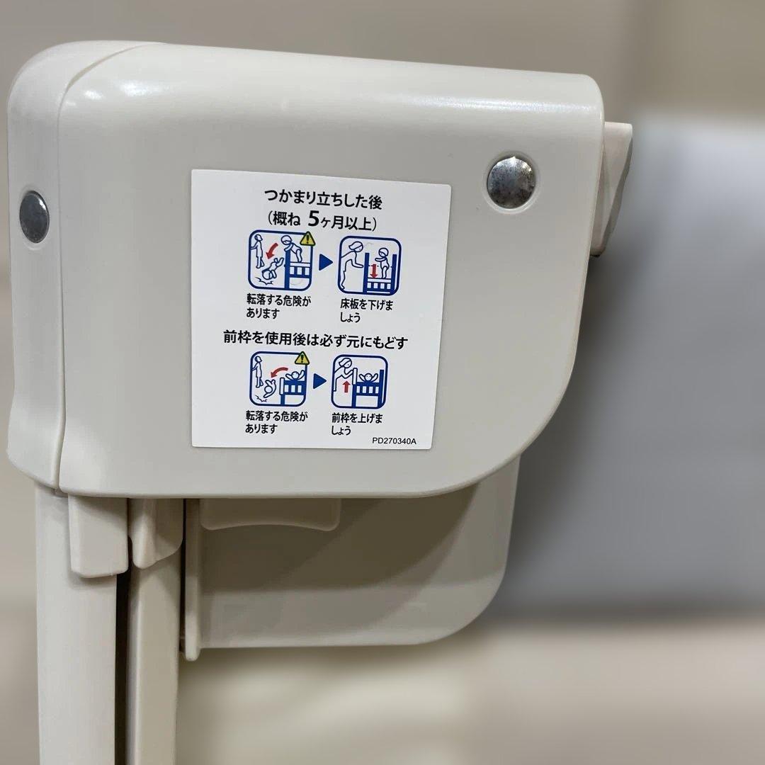 【Aprica】ベビーベッド ココネルエアー AB ホワイトグレー